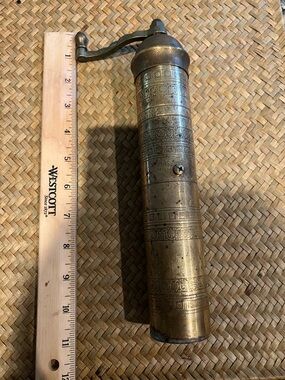 Pepper/spice grinder, vintage brass